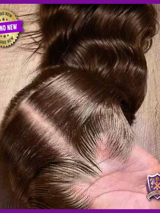 32 Inch Human Hair Lace Front Wig, 250 Density, 13x6 HD Lace, Virgin Hair main image 6